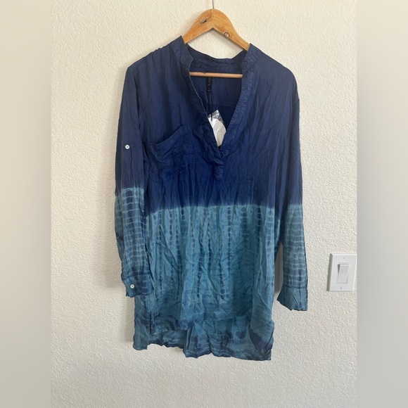 Chic Ombre Navy and Light Blue Women's Tunic - Picture 11 of 11